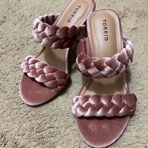Torrid Velvet Braided Sandals